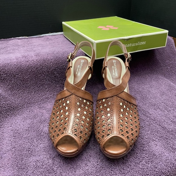 Naturalizer Tan Korina, Bannanabrea Platform Sandal - High Heel - Picture 2 of 5